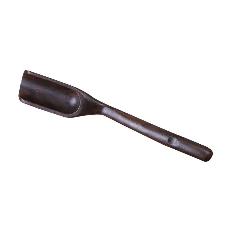 1kom izuzetne bambusove drvene lopatice crne sandalovine cvijet kruške pileća krilca žličica za čaj Prilagođeni kineski pribor za čaj