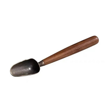 2023 1 ΤΕΜ Vintage κουταλάκι τσαγιού Ebony Λαβή από μασίφ ξύλο Retro Creative Tea Shovel Tea KongFu Tea Ceremony Αξεσουάρ Δώρο κουταλιού