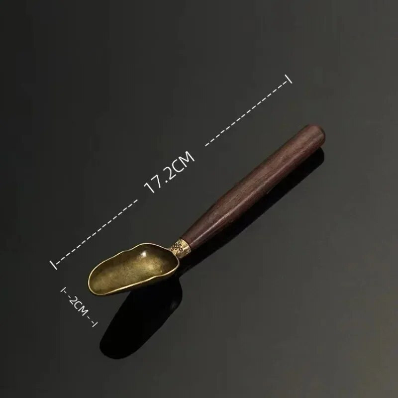 2023 1PC Vintage čajna žličica od ebanovine Drška od punog drveta Retro kreativna lopata za čaj Tea KongFu Tea Ceremony Dodaci Žličica Poklon