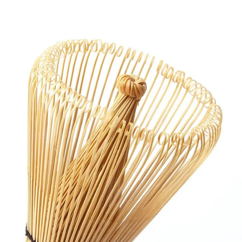 Japoniškas "Matcha" įrankių rinkinys Aštuoniasdešimt "Matcha" šepetėlių arbatos rinkinys Priedai Virtuvės prietaisai Rąstų spalvos bambuko šluotele Valymas vainikams