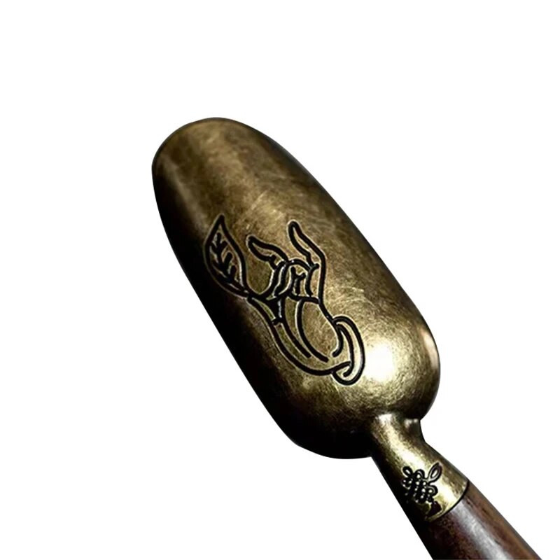 1 vnt Vintage juodmedžio Pu`Er arbatos šaukštelis medžio masyvo rankena Retro Creative arbatos kastuvas Arbatos KongFu arbatos ceremonijos priedai arbatinis šaukštelis