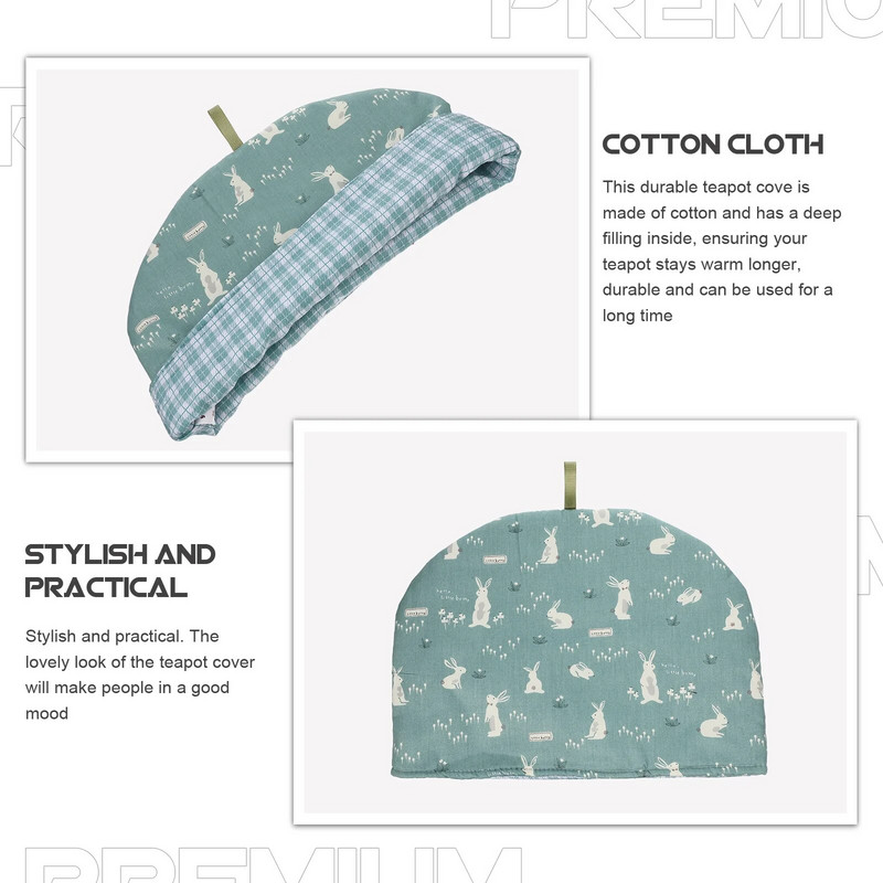 Teáskanna szigetelő fedél Vízforraló meleg szigetelt háztartási védő Kreatív étterem melegítő paplan