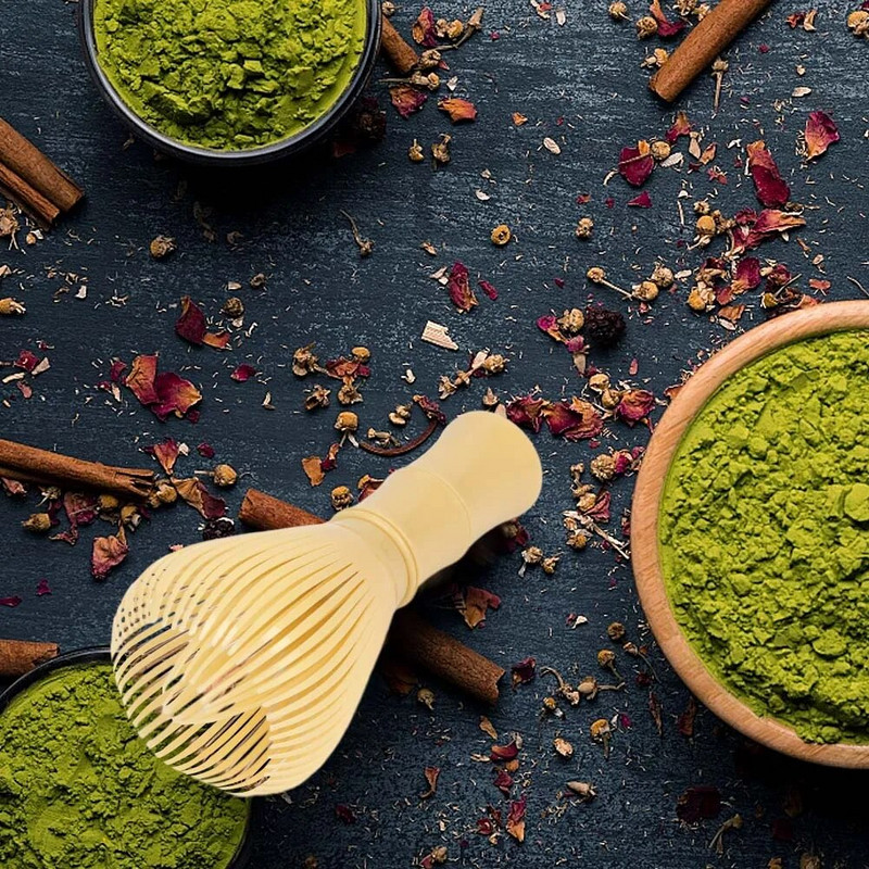 Tradicinis Matcha Whisk daugkartinio naudojimo derva Matcha Whisk Chasen Indaplovėje saugus Matcha maišytuvas Matcha žaliosios arbatos miltelių paruošimas