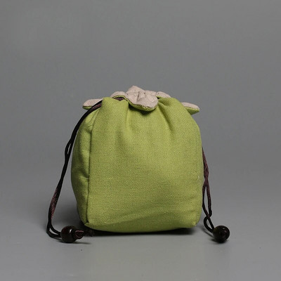 1vnt Nešiojami medvilniniai tušti medžiaginiai maišeliai Medžiaginiai arbatos maišeliai, skirti vienam arbatinukui, lininis arbatinukas, surišti arbatos puodeliai