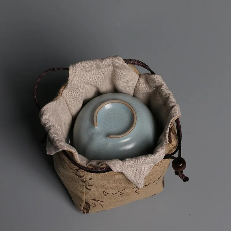 1vnt Nešiojami medvilniniai tušti medžiaginiai maišeliai Medžiaginiai arbatos maišeliai, skirti vienam arbatinukui, lininis arbatinukas, surišti arbatos puodeliai