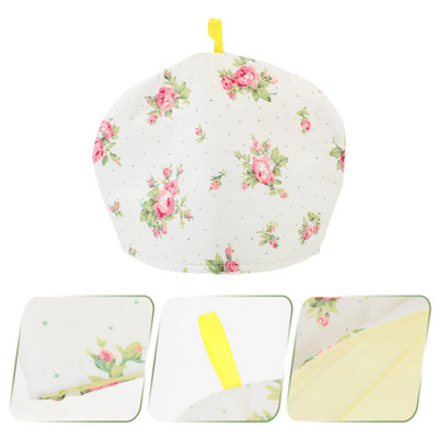 Capac izolator pentru ceainic Cuvertură matlasată Protector de praf Capac ceainic Huse din bumbac