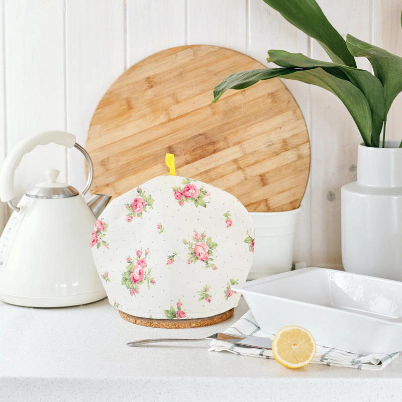 Capac izolator pentru ceainic Cuvertură matlasată Protector de praf Capac ceainic Huse din bumbac