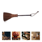 Arbatos rinkinio valymo šepečio įrankis raganos šluotai Virtuvės įrankiai Mažas rudas šilko virdulys medinės rankenos šluota