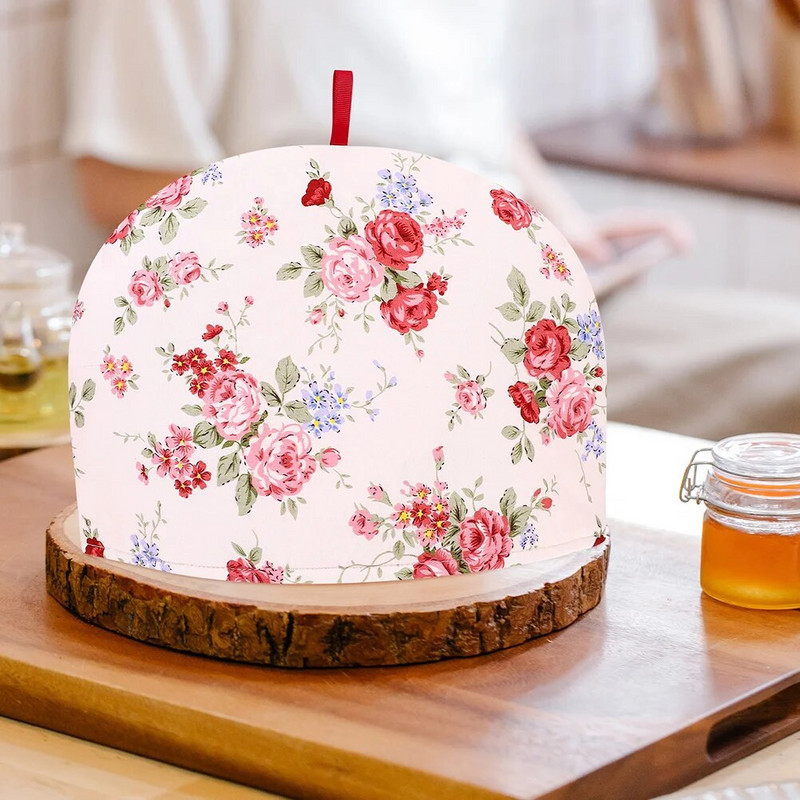 Teáskanna szigetelő burkolat Forrázásgátló Vintage Decor Hangulatos vízforraló melegítő dekorációk