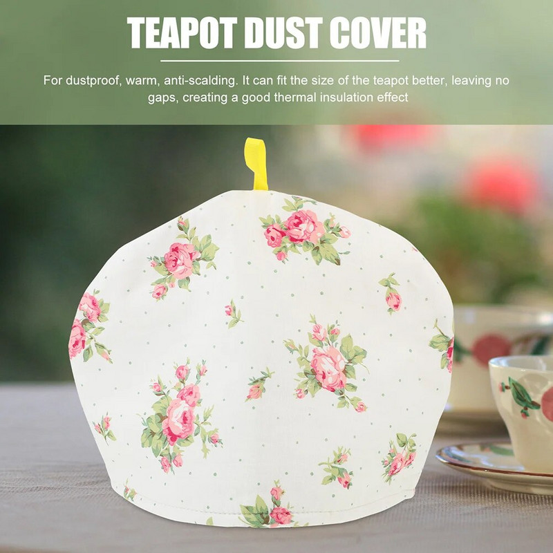 Teáskanna szigetelő burkolat Forrázásgátló Vintage Decor Hangulatos vízforraló melegítő dekorációk