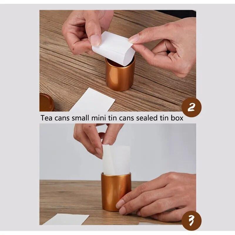 Limenke za čaj Male mini limenke zatvorene limene kutije Makou prijenosna kutija za pakiranje Metalne male limenke Prazne limenke za čaj Opće namjene Staklenka s potkovom
