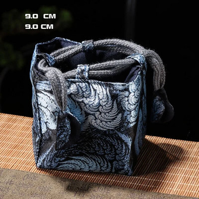 Imprimată ceainic ceainic sac de ambalare pânză artă pachet buzunar ceai ceremonie accesorii set de ceai de călătorie portabil pungă de depozitare ZD43