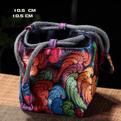 Imprimată ceainic ceainic sac de ambalare pânză artă pachet buzunar ceai ceremonie accesorii set de ceai de călătorie portabil pungă de depozitare ZD43