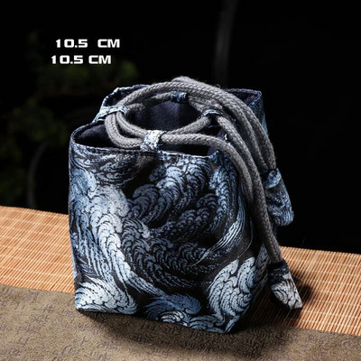 Imprimată ceainic ceainic sac de ambalare pânză artă pachet buzunar ceai ceremonie accesorii set de ceai de călătorie portabil pungă de depozitare ZD43