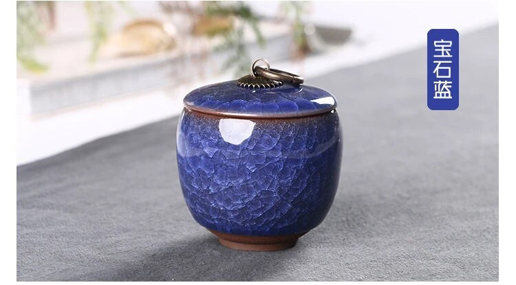 Kerámia Tea Caddies teástartó kávédoboz porcelán tea caddy teatároló doboz teatartó