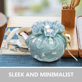 2 τεμ. Tea Cozy Cover Printing Teapot Protector Insulation and Keep Warm Teapot Cozy