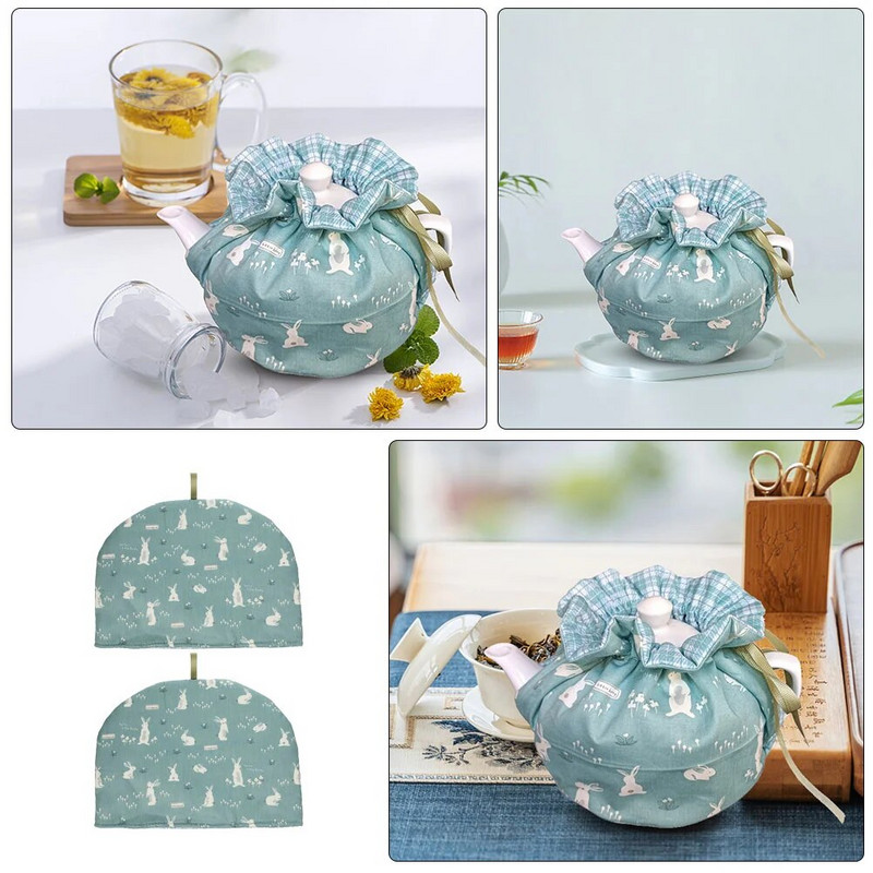 2kom Tea Cozy Cover Printing Teapot Protector Izolacija i održavanje topline Teapot Cosy