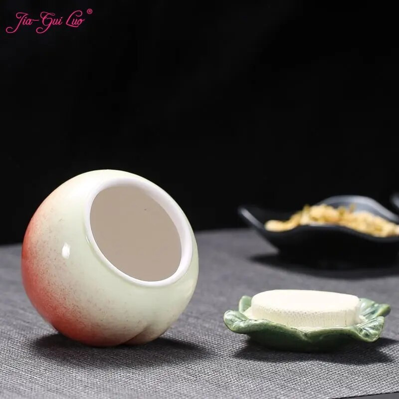 JIA GUI LUO Tea Caddies barack stílusú kerámia tea rendszerező teásdobozok kávétároló teásdoboz teatároló teatartó
