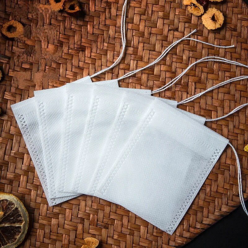 100kom jednokratnih vrećica čaja Punjenje čaja Najlonska vrećica za hranu Vrećica za juhu od tkanine Cjedilo za čaj Mrežasti filteri Prazne vrećice čaja