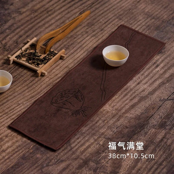Рисувана кърпа за чай Абсорбираща удебелена кърпа за почистване Абсорбираща глина Чайници Чайници за чайна кърпа Чаена церемония Салфетка за чай