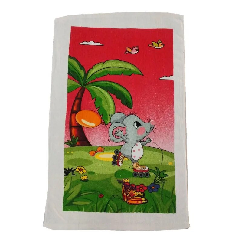 Prosop de ceai din bumbac imprimat Seria de Crăciun 1 bucată Prosop de bucătărie Instrument de curățare pentru vase de Crăciun Cadou pentru decorațiuni de petrecere