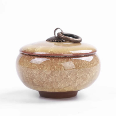 Creative Crack Keraminis hermetiškas stiklainis Nešiojamas kelioninis arbatos Caddy Mini porcelianinis laikymo stiklainis papuošalų dėžutės konteineris Namų dekoras Modernus