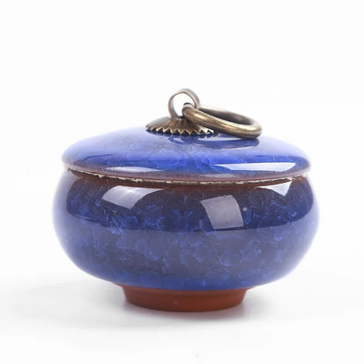 Creative Crack Keraminis hermetiškas stiklainis Nešiojamas kelioninis arbatos Caddy Mini porcelianinis laikymo stiklainis papuošalų dėžutės konteineris Namų dekoras Modernus