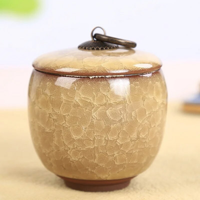 Creative Crack Keraminis hermetiškas stiklainis Nešiojamas kelioninis arbatos Caddy Mini porcelianinis laikymo stiklainis papuošalų dėžutės konteineris Namų dekoras Modernus