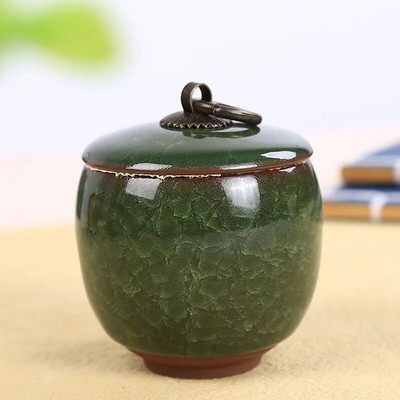 Creative Crack Keraminis hermetiškas stiklainis Nešiojamas kelioninis arbatos Caddy Mini porcelianinis laikymo stiklainis papuošalų dėžutės konteineris Namų dekoras Modernus