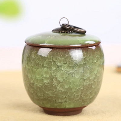 Creative Crack Keraminis hermetiškas stiklainis Nešiojamas kelioninis arbatos Caddy Mini porcelianinis laikymo stiklainis papuošalų dėžutės konteineris Namų dekoras Modernus