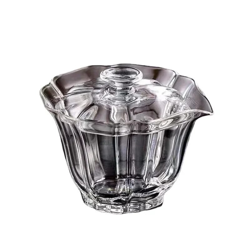 Kung Fu Teaset Staklo Gaiwan Visoko borosilikatno staklo Šalica za čaj Puer zdjela za čaj Chawan Soup Tureen Chahai Tea Set Dodaci