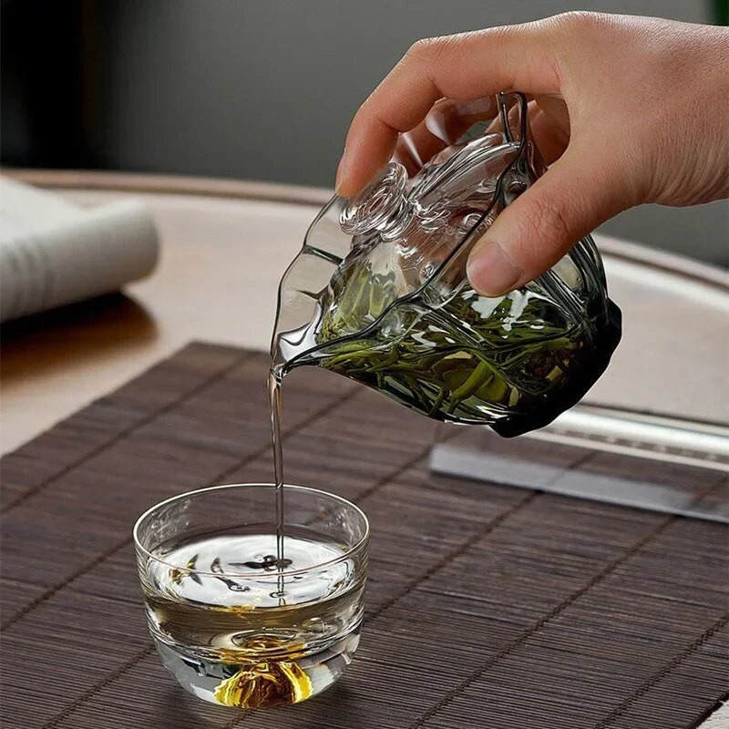 Kung Fu Teaset Staklo Gaiwan Visoko borosilikatno staklo Šalica za čaj Puer zdjela za čaj Chawan Soup Tureen Chahai Tea Set Dodaci