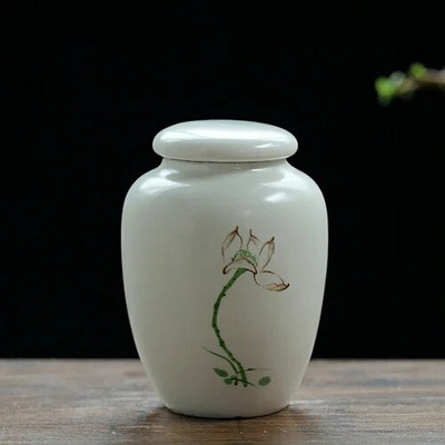 Pārnēsājamas keramikas tējas Caddy mājsaimniecības uzglabāšanas hermētiskas tvertnes, ceļojumu kafijas, mitrumizturīgas burkas virtuves garšvielu konfekšu trauki