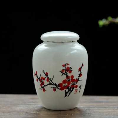 Pārnēsājamas keramikas tējas Caddy mājsaimniecības uzglabāšanas hermētiskas tvertnes, ceļojumu kafijas, mitrumizturīgas burkas virtuves garšvielu konfekšu trauki