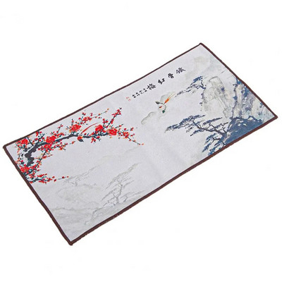 Kūrybingas glaustas rankšluostis Medvilninis linas Zen arbatos stalo arbatos audinys Kinų stiliaus Gerai įsigeriantis molinis arbatos kilimėlis Kung Fu arbatos servetėlės