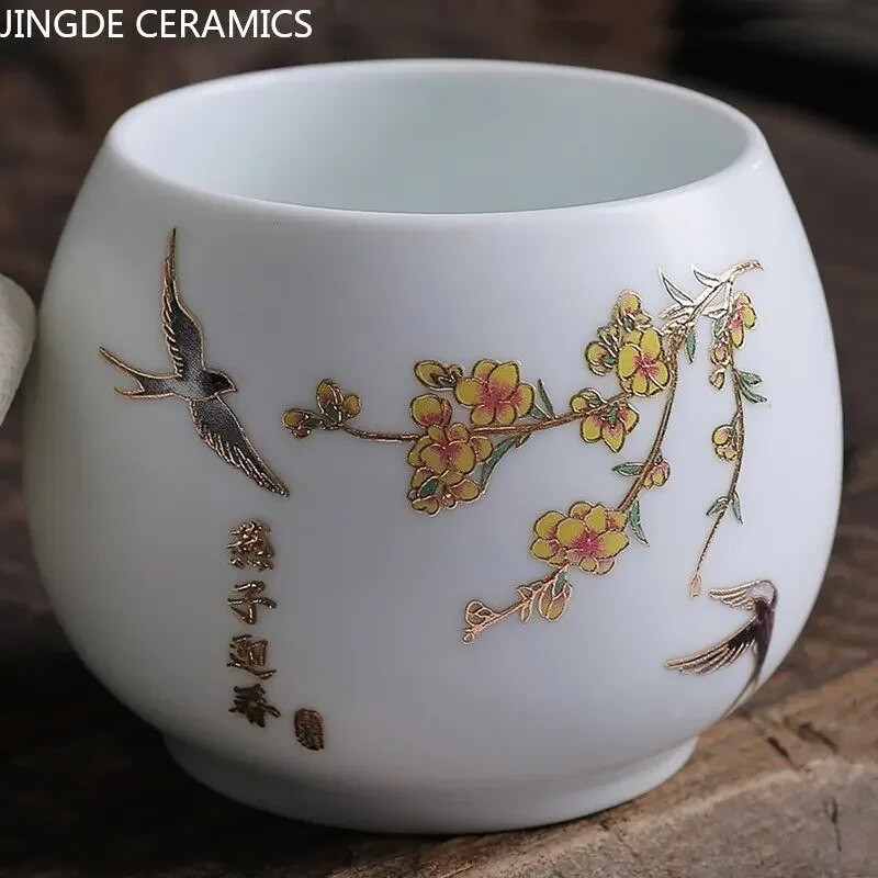 Kineski keramički spremnik za čaj Višenamjenska limenka za pohranu Porculanska zatvorena staklenka Dodaci za set za čaj Kuhinjski spremnik otporan na vlagu