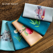 Sűrített kínai konyharuha Csúcsminőségű plüss nedvszívó vízrongy teaszalvéták textil asztal teáskanna alátét teáskészlet tartozékok