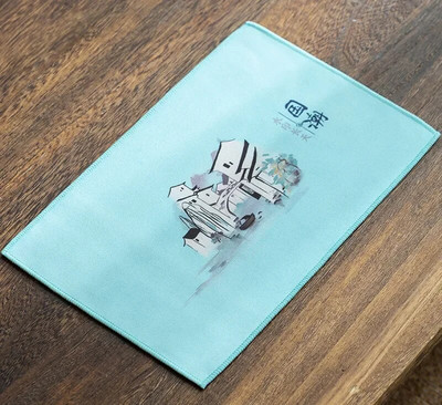 Sűrített kínai konyharuha Csúcsminőségű plüss nedvszívó vízrongy teaszalvéták textil asztal teáskanna alátét teáskészlet tartozékok