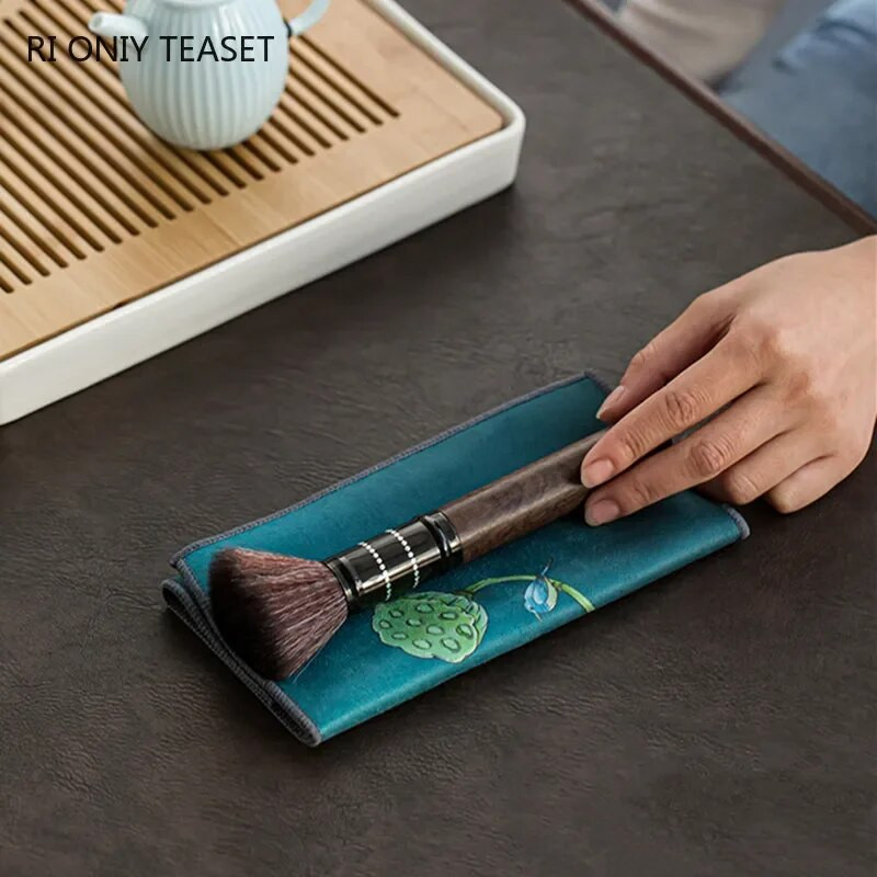 Sűrített kínai konyharuha Csúcsminőségű plüss nedvszívó vízrongy teaszalvéták textil asztal teáskanna alátét teáskészlet tartozékok