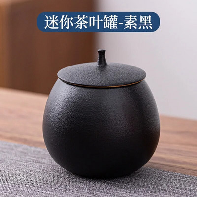 Kamenina Limenka za čaj Okrugla zatvorena staklenka Keramička kutija za čaj Kutija za čaj Staklenka za pohranu Posuda za čaj Organizator za čaj Staklenke za slatkiše Staklenke za grickalice