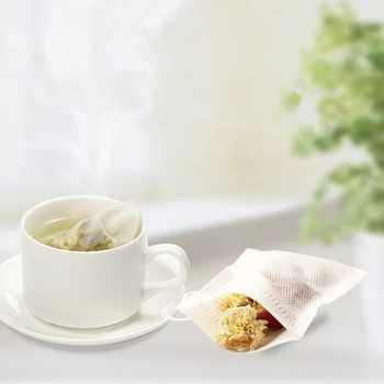 DIY φακελάκια τσαγιού Food Grade Empty Scented Tea Bag with String Heal Seal Filter Χαρτί για Herb Loose Tea/καφέ 50 τμχ