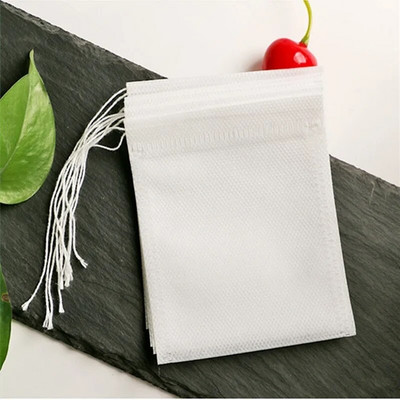 Направи си сам пакетчета чай Празни ароматизирани торбички за храна с целувка и филтърна хартия за билков насипен чай/кафе 50 бр.