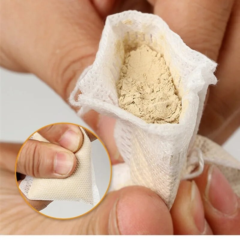 „Pasidaryk pats“ arbatos maišeliai Maistiniai tušti kvapnūs arbatos maišeliai su „String Heal Seal“ filtravimo popieriumi, skirta žolelių biriai arbatai / kavai 50 vnt.