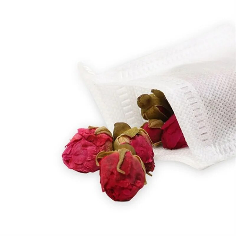 „Pasidaryk pats“ arbatos maišeliai Maistiniai tušti kvapnūs arbatos maišeliai su „String Heal Seal“ filtravimo popieriumi, skirta žolelių biriai arbatai / kavai 50 vnt.