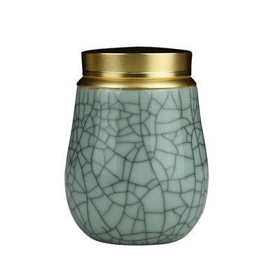 Keramička staklenka s metalnim poklopcem Zatvorene staklenke Tea Caddy Spremnik za kutiju za čaj Staklenka za slatkiše Staklenke za pohranu hrane Spremnik za čaj Organizator za čaj