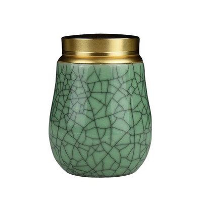 Keramička staklenka s metalnim poklopcem Zatvorene staklenke Tea Caddy Spremnik za kutiju za čaj Staklenka za slatkiše Staklenke za pohranu hrane Spremnik za čaj Organizator za čaj