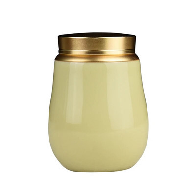 Keramička staklenka s metalnim poklopcem Zatvorene staklenke Tea Caddy Spremnik za kutiju za čaj Staklenka za slatkiše Staklenke za pohranu hrane Spremnik za čaj Organizator za čaj