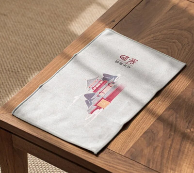 Kínai festett konyharuha Csúcsminőségű plüss nedvszívó vízrongy sűrített teaszalvéták vászon hőszigetelő alátét teatartozékok