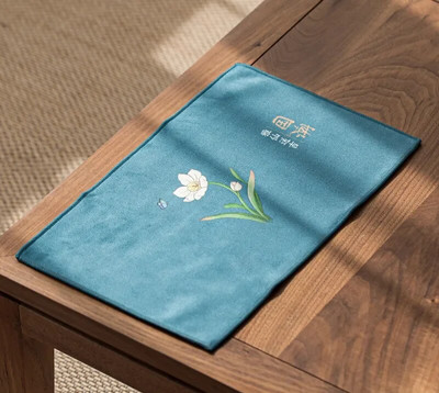 Kínai festett konyharuha Csúcsminőségű plüss nedvszívó vízrongy sűrített teaszalvéták vászon hőszigetelő alátét teatartozékok