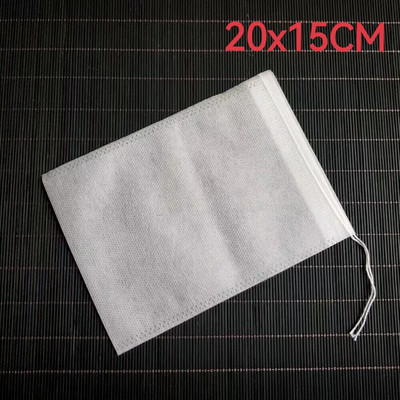 100 vnt. vienkartinių arbatos maišelių filtro užpilas su virvele „Heal Seal“ maistinės kokybės neaustinės medžiagos, prieskonių vienkartinė natūralios medienos masė